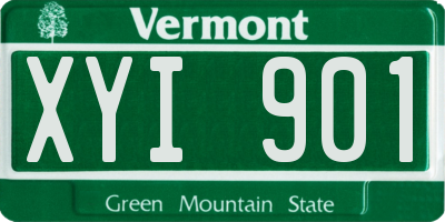 VT license plate XYI901
