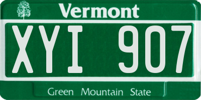 VT license plate XYI907