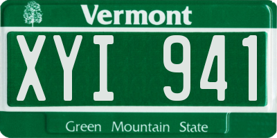 VT license plate XYI941