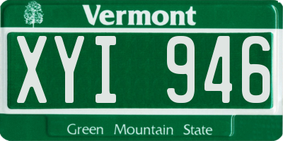 VT license plate XYI946
