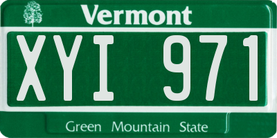 VT license plate XYI971