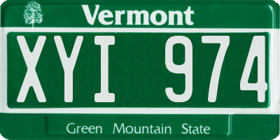 VT license plate XYI974