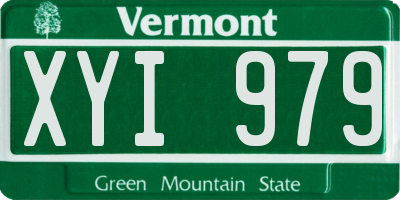 VT license plate XYI979