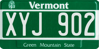 VT license plate XYJ902