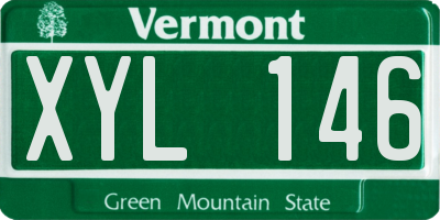 VT license plate XYL146