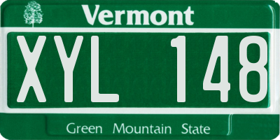VT license plate XYL148