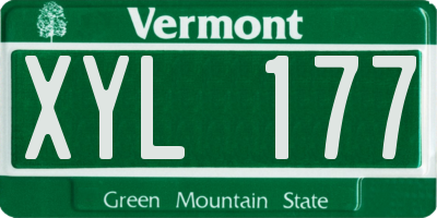 VT license plate XYL177