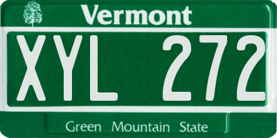 VT license plate XYL272
