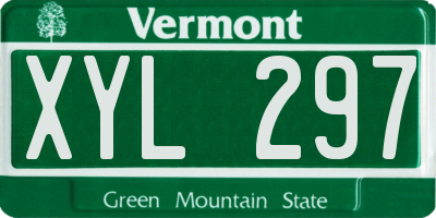 VT license plate XYL297