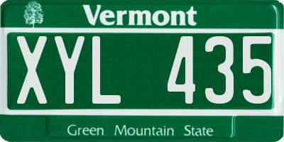 VT license plate XYL435