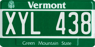 VT license plate XYL438