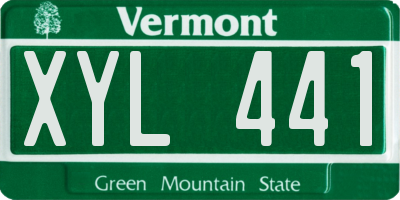 VT license plate XYL441