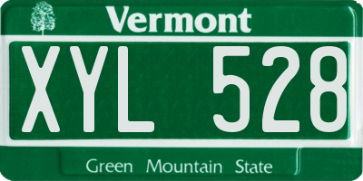 VT license plate XYL528