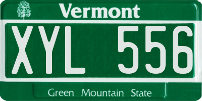 VT license plate XYL556