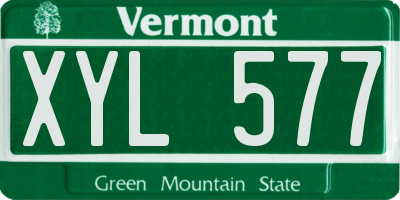 VT license plate XYL577