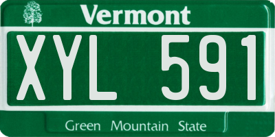 VT license plate XYL591