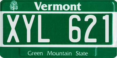 VT license plate XYL621
