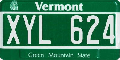 VT license plate XYL624