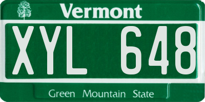 VT license plate XYL648