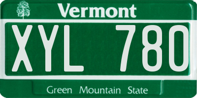 VT license plate XYL780