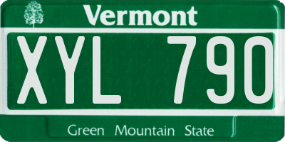 VT license plate XYL790