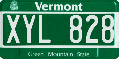 VT license plate XYL828