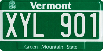 VT license plate XYL901