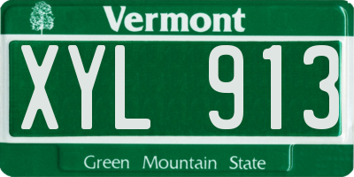 VT license plate XYL913