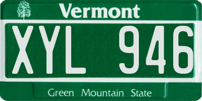 VT license plate XYL946