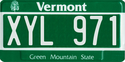 VT license plate XYL971