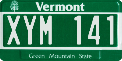 VT license plate XYM141