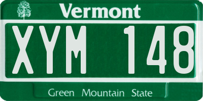 VT license plate XYM148