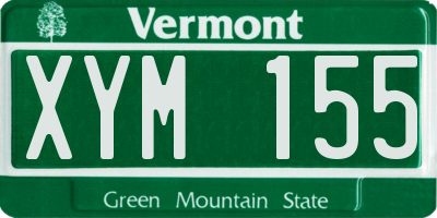 VT license plate XYM155