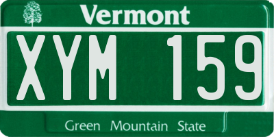 VT license plate XYM159