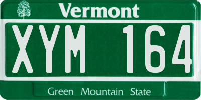 VT license plate XYM164
