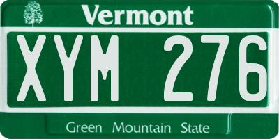 VT license plate XYM276