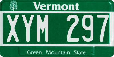 VT license plate XYM297