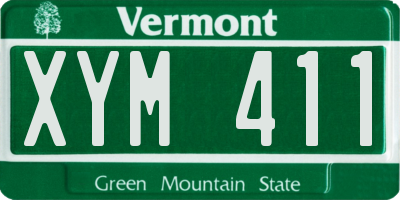 VT license plate XYM411