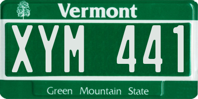 VT license plate XYM441