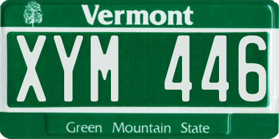 VT license plate XYM446