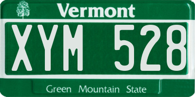 VT license plate XYM528