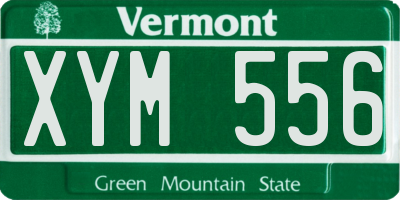 VT license plate XYM556