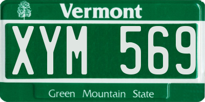 VT license plate XYM569