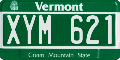 VT license plate XYM621