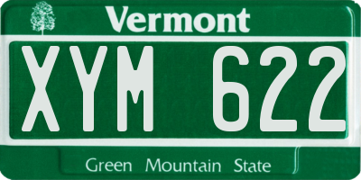 VT license plate XYM622