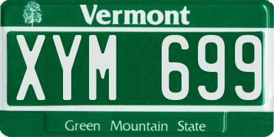 VT license plate XYM699