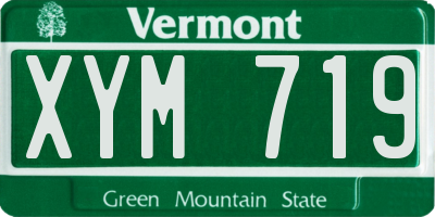 VT license plate XYM719