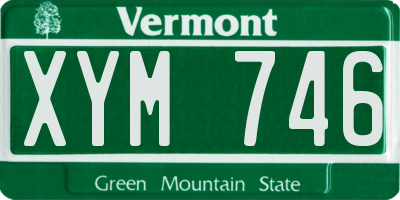 VT license plate XYM746