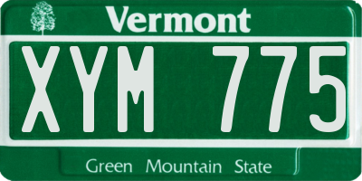 VT license plate XYM775