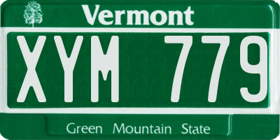 VT license plate XYM779